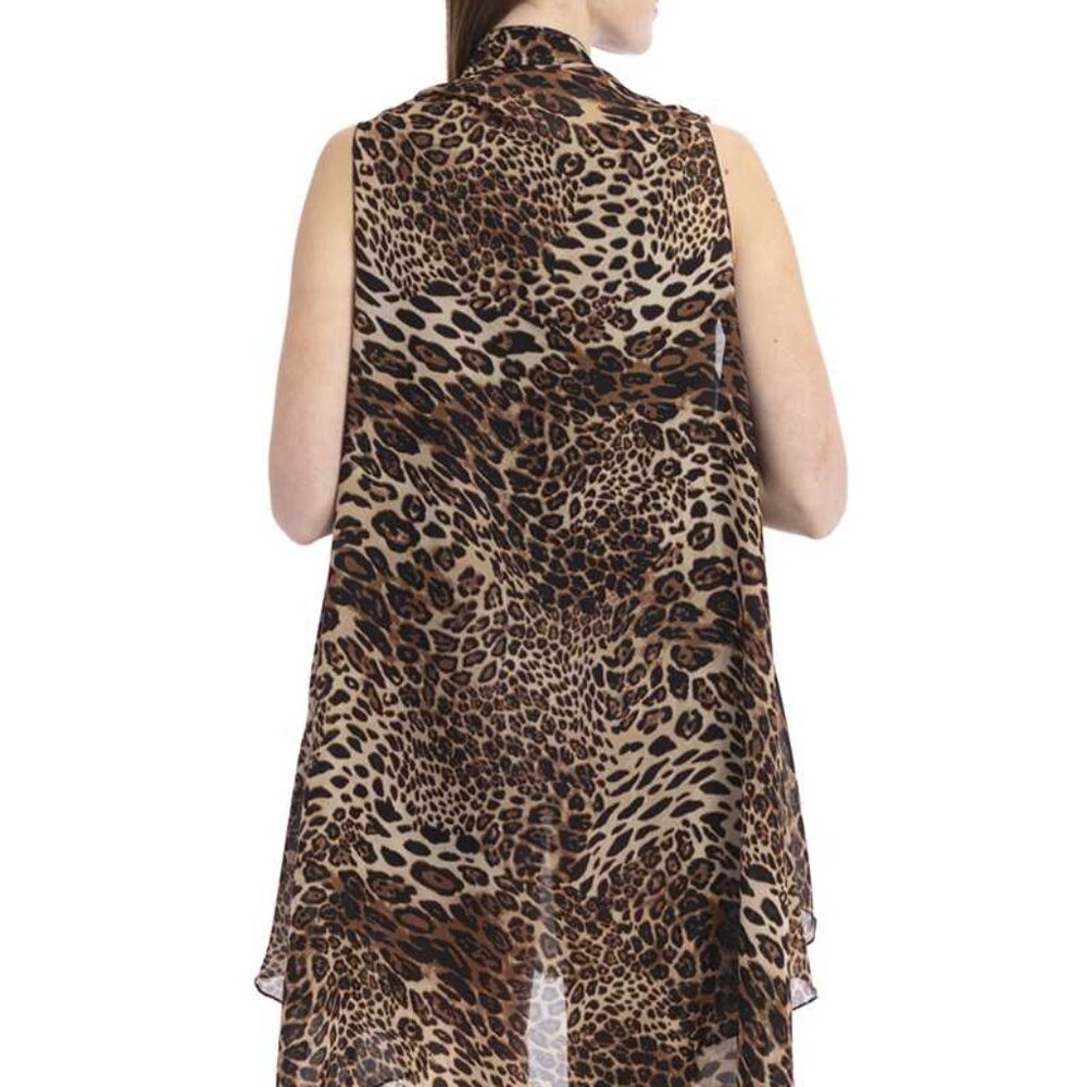 Leopard Print Cover Up , Animal print Swimsuit Cover Women's Beach summer NWT - Picture 3 of 4